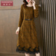 新款 香妮芬时尚 洋气2025秋季 高端轻奢中年妈妈休闲连衣裙气质减龄