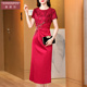 香妮芬高端精致婚宴礼服2025新款 秋夏丈母娘喜婆婆宴会装 高贵洋气