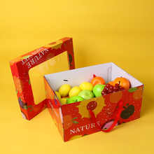 水果礼盒空盒子高档透明盖零食礼品盒通用土特产混搭15斤装包装盒