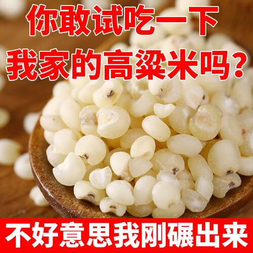 东北高粱米白高粱仁五谷杂粮脱壳