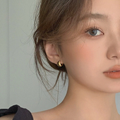 牛角麻花小耳环女ins个性 卖耳环 老大爷 气质高级感简约耳扣耳圈