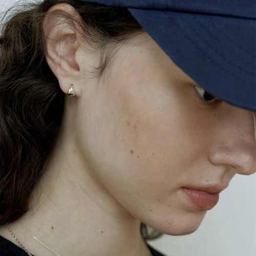 法式个性ins小金豆耳环女