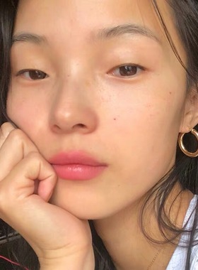 卖耳环的老大爷/肯豆同款法式素圈不褪色简约hoop耳圈金属感耳环