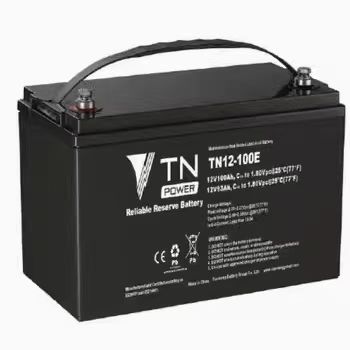 天能铅酸蓄电池12V100AH免维护TN12-100E消防UPS应急通讯设备EPS
