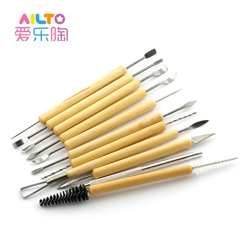 爱乐陶软陶泥DIY手工陶艺泥塑雕塑模型工具套装11件多功能塑形刀
