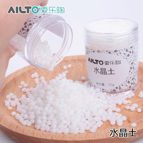爱乐陶水晶土25克瓶装遇热变软