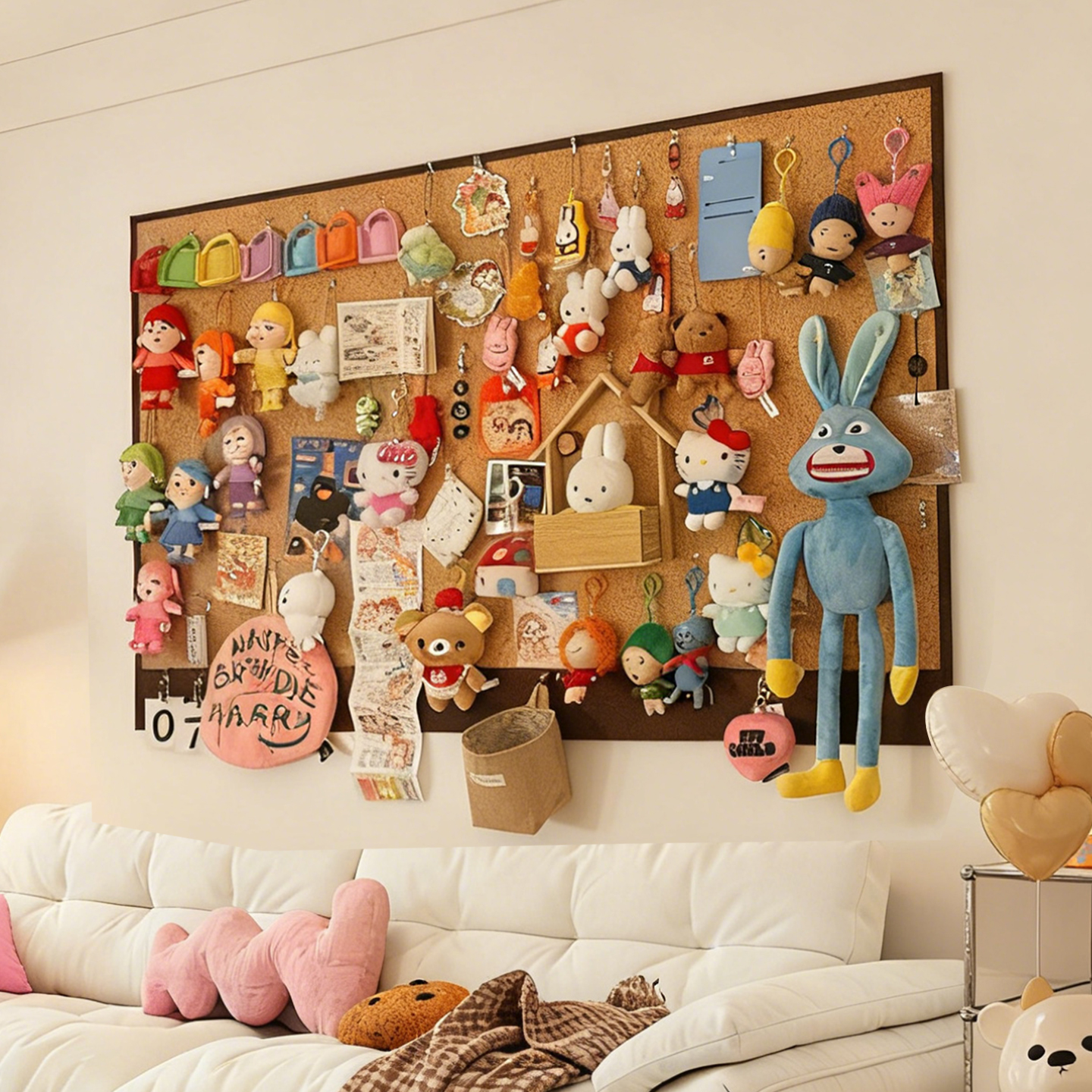 免打孔毛毡板墙贴创意照片墙定制