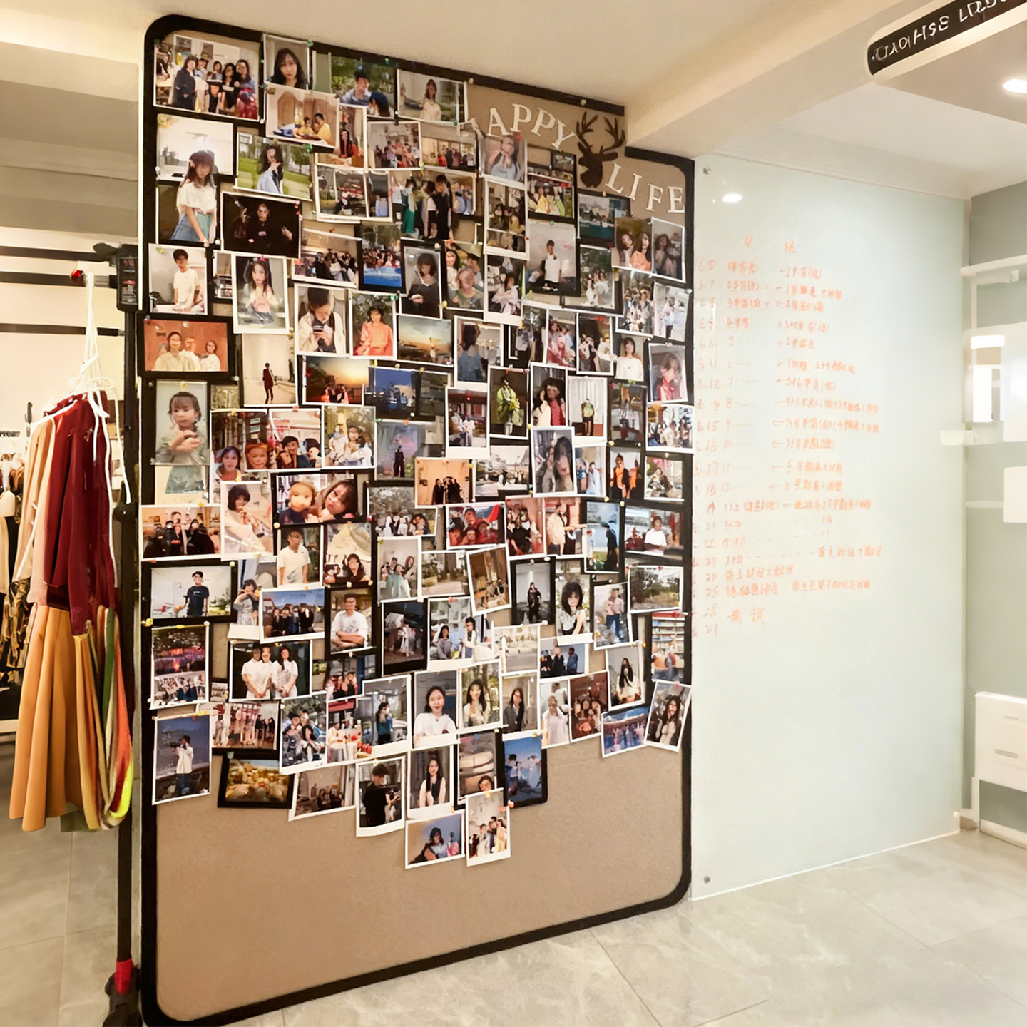 【0甲醛免打孔】毛毡板照片墙