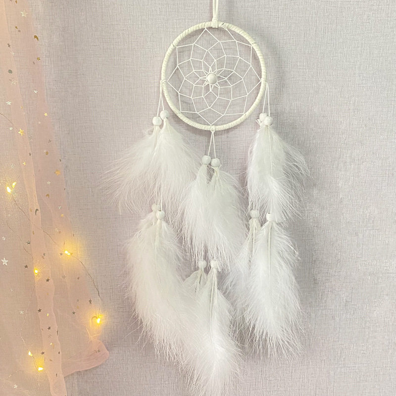 少女心捕梦网挂饰创意居家饰品送同学生日毕业diy礼物带灯带挂饰