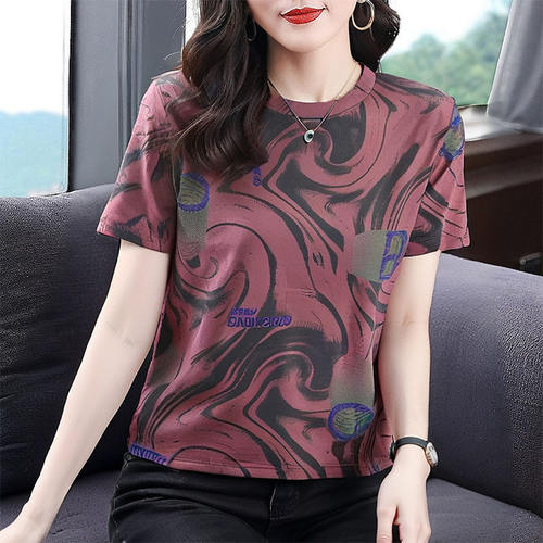 欧货正肩妈妈t恤女2026新款短袖女装设计感夏季百搭圆领上衣夏装