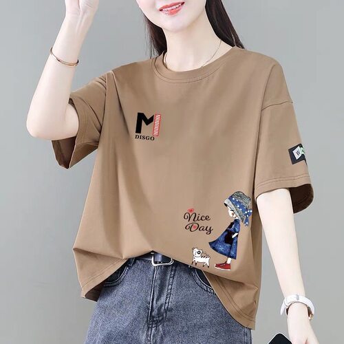 妈妈装中老年清仓夏季短袖t恤女韩版时尚宽松洋气减龄百搭上衣ins