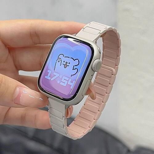 适用于苹果iwatch10撞色磁吸表带