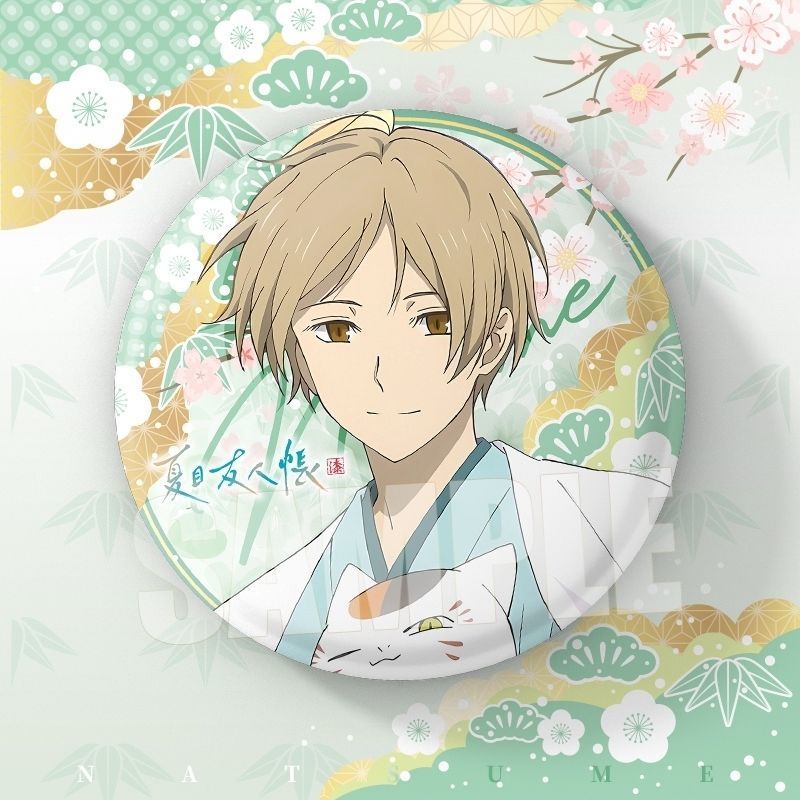 夏目友人帐动漫谷子夏目猫咪老师周边亮膜徽章吧唧谷子痛包装饰