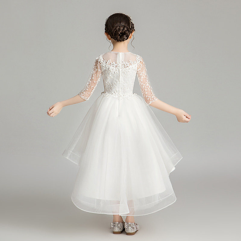 优选女童婚纱小花童公主裙女孩钢C琴演出服儿童晚礼服洋气蓬蓬连