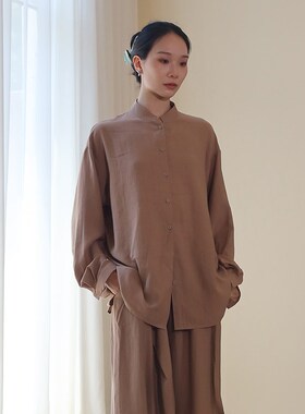 优选现代舞练功服飘逸宽松古典舞I舞蹈衬衫禅意冥想服演出服