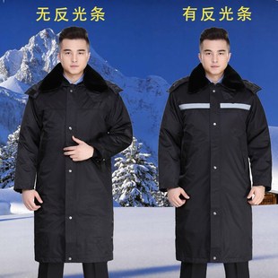 优选保安大衣军棉男o冬劳保多功能棉服工作服棉衣加厚棉袄女冷库