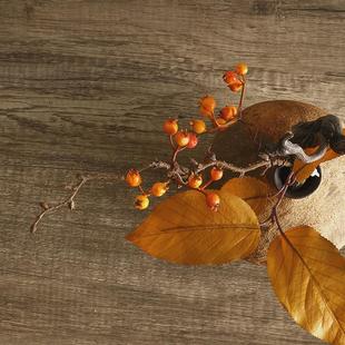 精选形上陶瓷小j花瓶冯哲元灼色龙蛋粗陶手作仿真花器新中式插花