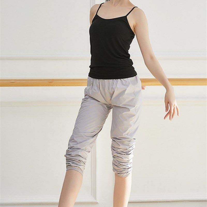 优选芭蕾舞减肥热身长q裤练功裤子薄软成人舞蹈服女形体服发汗裤