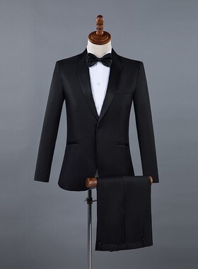 优选新款彩色青果领男西服套装舞台演出服主O持人司仪礼服合唱演