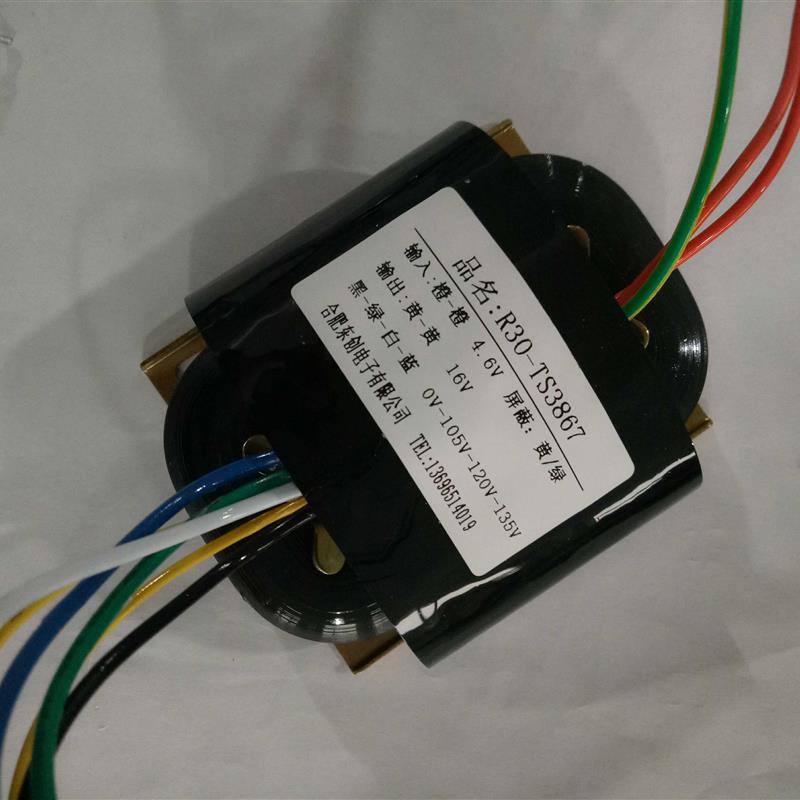 R30变压器40W46V转16V105V120V135V5W2000W任意电压-正