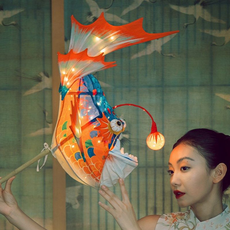 精选 安康鱼灯笼中秋节手工DFIY材料包花灯竹编中式古风国,节庆用品/礼品,灯笼,淘宝优惠券,粉丝福利购,淘宝优惠卷
