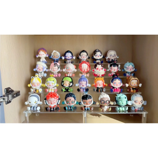 透明亚克力单层多层手办盲盒阶梯展架收纳泡泡玛特香水阶梯置物架