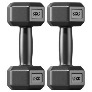 哑铃男士健身家用器材壶铃女宿舍学生练臂肌一对包胶六角亚玲套装