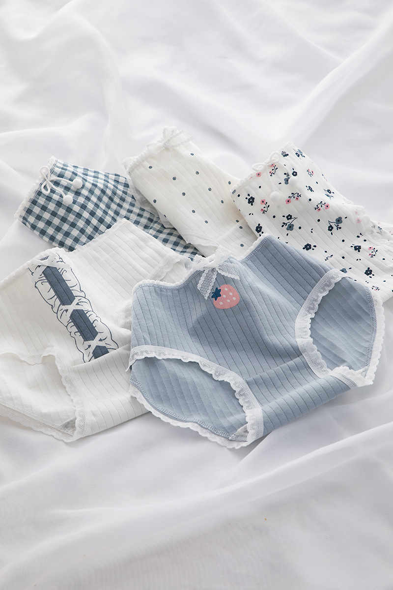 婷维雅少女内裤三角日系可爱纯棉