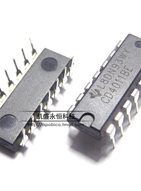 直插 CD4011BE HCF4011BE DIP14 与非门IC四2输入与非门 4011芯片