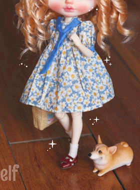 Anelf包邮blythe小布娃娃鞋衣服ob22 ob24 azone玛丽珍多色华尔兹