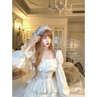 T2426 娃娃衫 莉摩Bobon21天使呢喃 蕾丝古董长袖