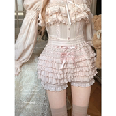 莉摩Bobon21奶油云朵 秋冬针织层层蛋糕裙裤 B2427