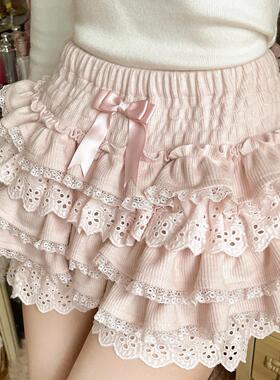 莉摩Bobon21淡奶挞挞针织多层蛋糕裙裤短裙B2366