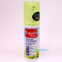 德国DM超市S-quito free婴儿宝宝孕妇防蚊虫喷雾驱蚊水 户外100ml