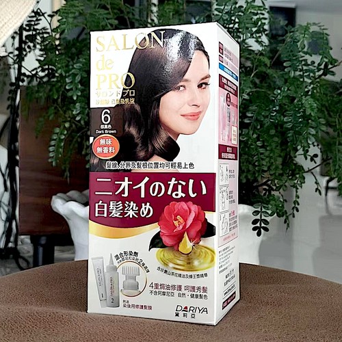 日本进口Dariya遮白无味染发剂