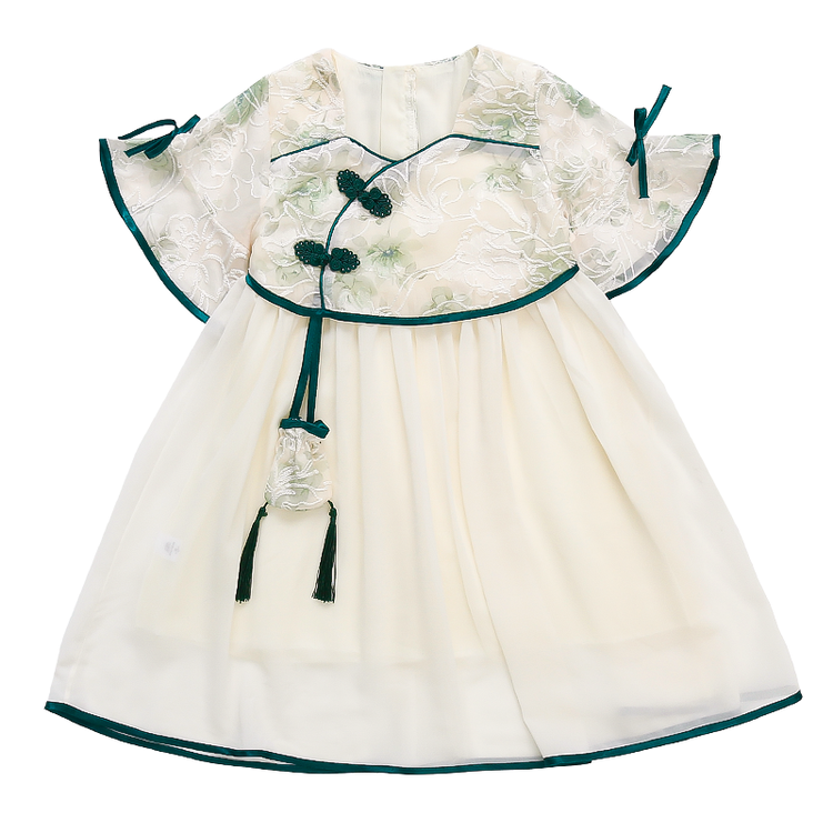 女童汉服连衣裙2025夏季儿童洋气古风公主裙女宝宝夏装新中式裙子