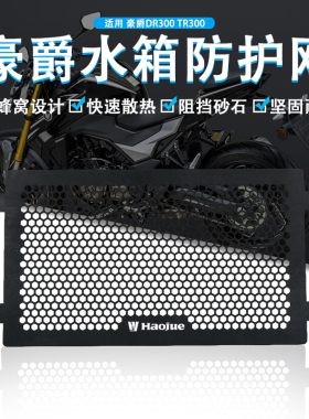 适用豪爵TR300 DR300改装水箱网防护罩散热器防虫防尘保护网配件