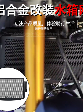 适用雅马哈MT09 XSR900 TRACER900 GT改装水箱网防护网保护罩配件