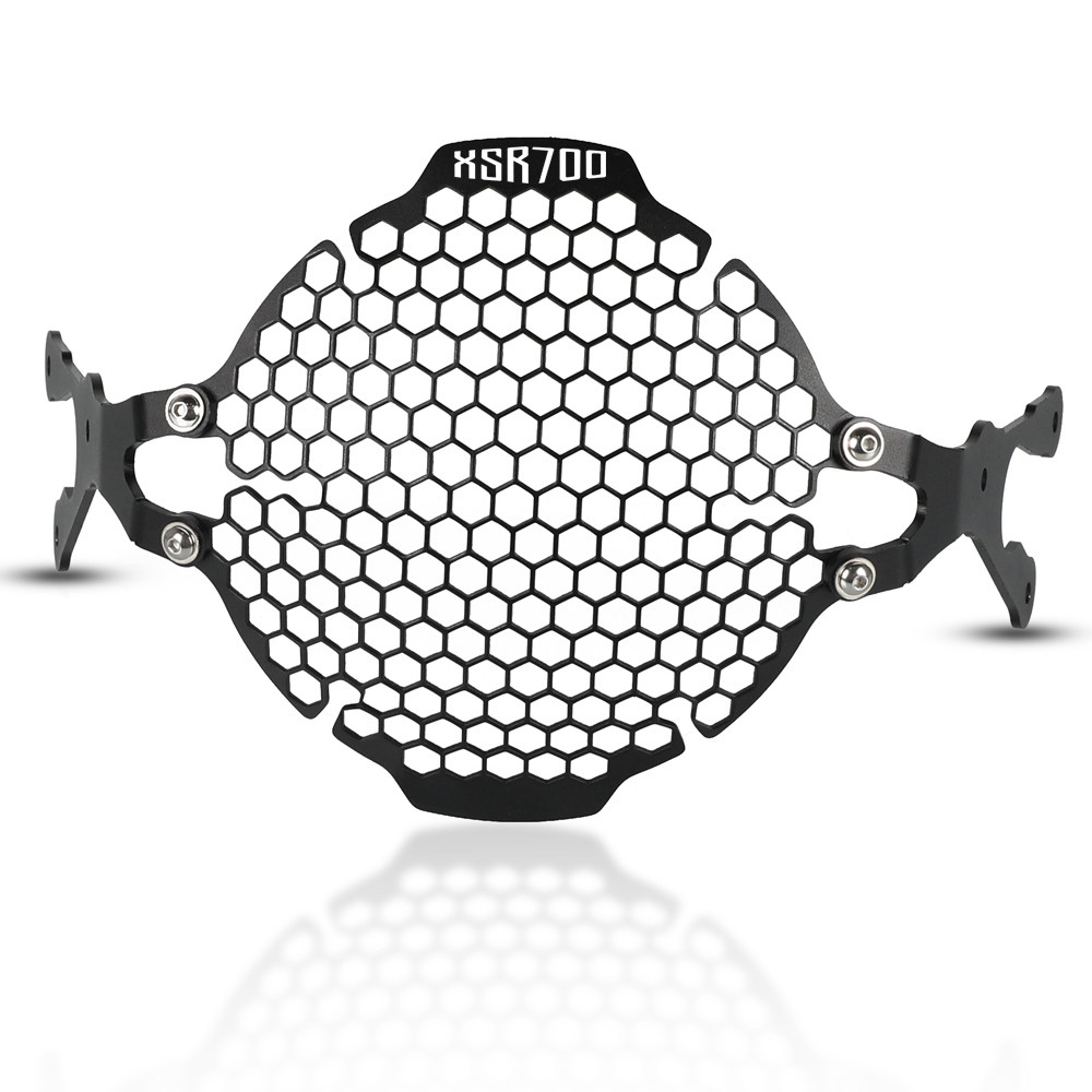 适用雅马哈XSR700摩托车改装前大灯罩大灯保护架保护网保护框配件