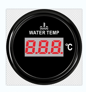 车数字感应圆形显示货车水箱工程车汽车表 拖拉机温度水温表用改装