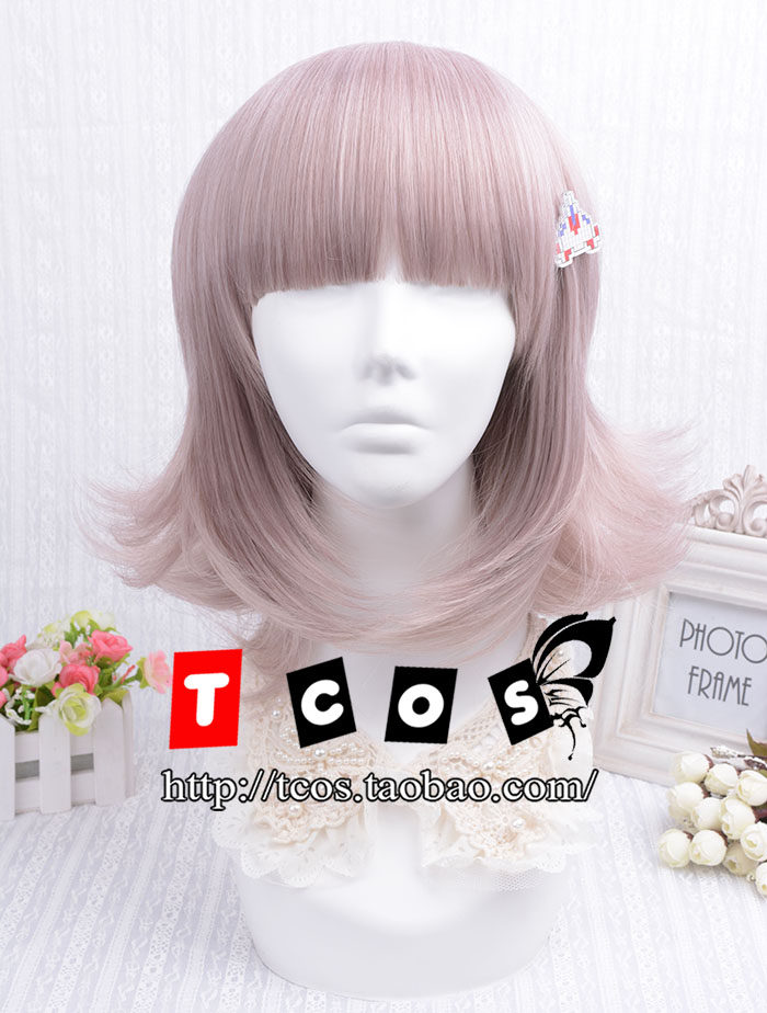 tcos 弹丸论破 七海千秋cos假发 收脸造型cosplay假发