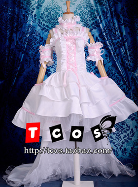 TCOS chobits人形电脑天使心 小叽cos服 白礼服高品质cosplay服装