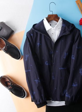 HL35167牛货 海系列男款运动休闲活力青年春秋连帽外套夹克恰克