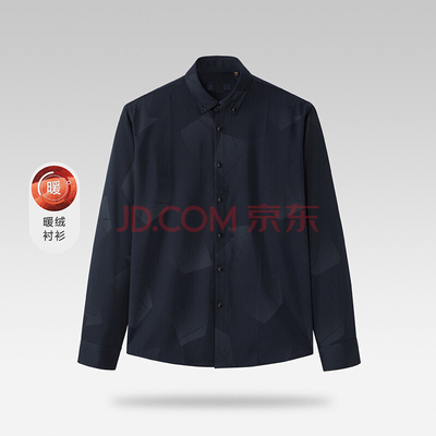 晟莜襕翻领长袖商务休闲加绒保暖