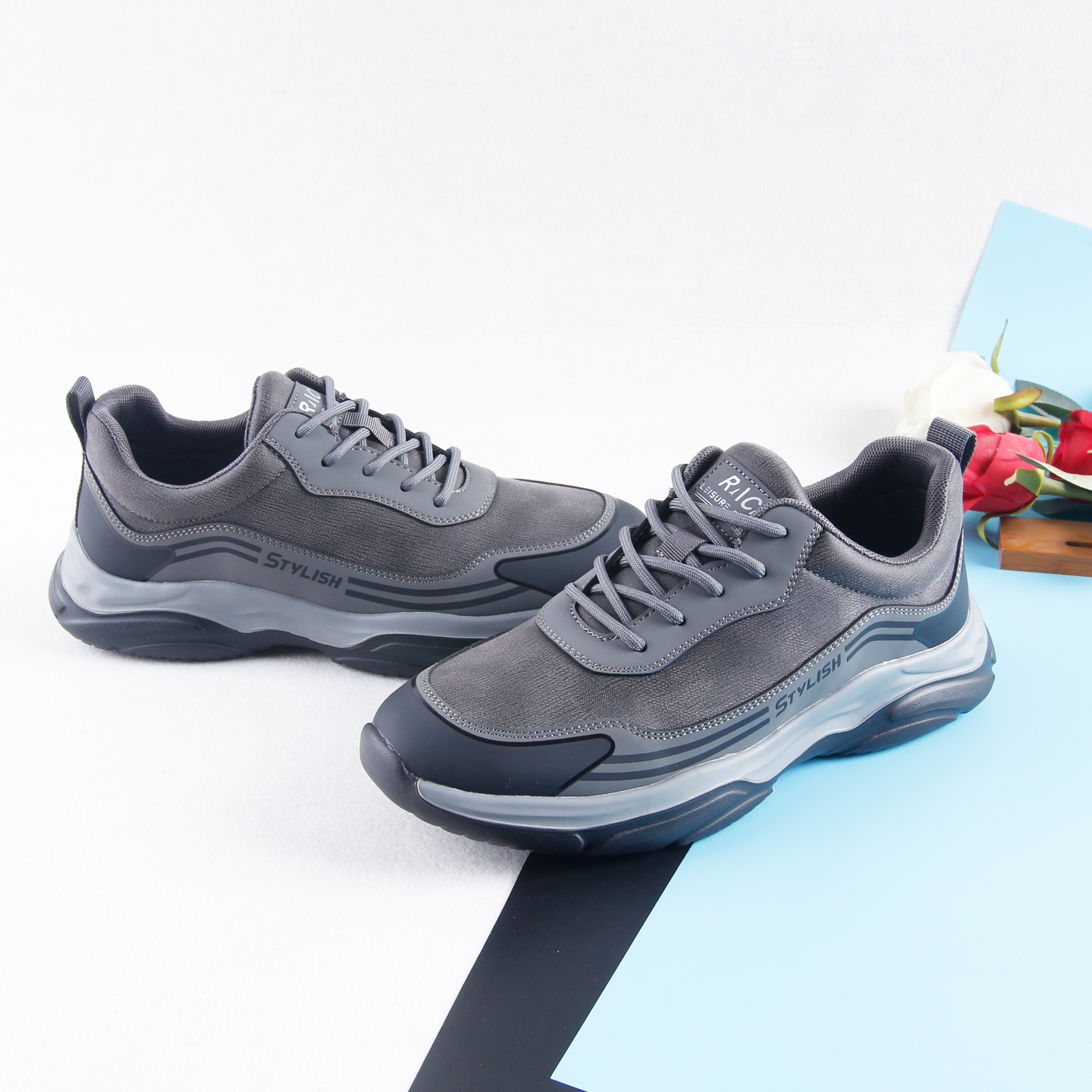 秋季系带跑步鞋运动鞋男款