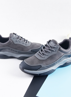 HL42185海系列男款秋季户外网面运动鞋跑步慢跑超轻防滑系带休闲