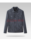 外套恰克翻领工装 HL35212海系列男款 春秋短款 服仿麂皮绒面料流行