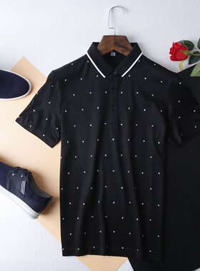 （偏小）HL22292七系列男士短袖POLO夏款冰爽桑蚕丝面料牛货