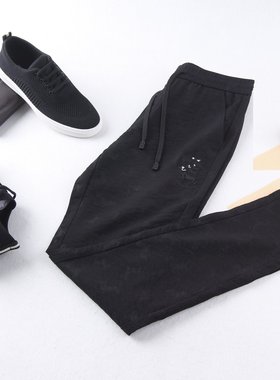 HL28136 雅系列男士休闲小脚长裤薄裤夏季薄款青年款四面弹运动裤