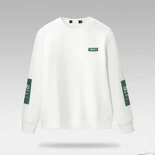 撞色毛圈棉质科技自然圆领联名 卫衣T恤时尚 HL10061海系列男款 长袖